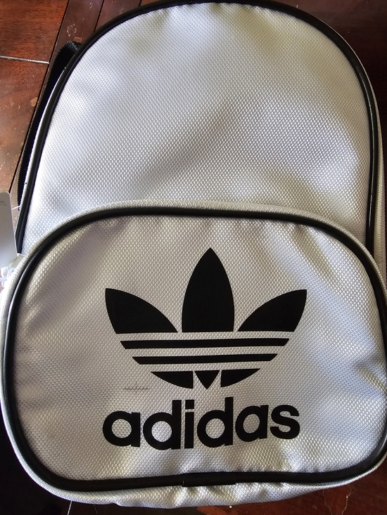 adidas Handbags - adidas Silver Trefoil Backpack